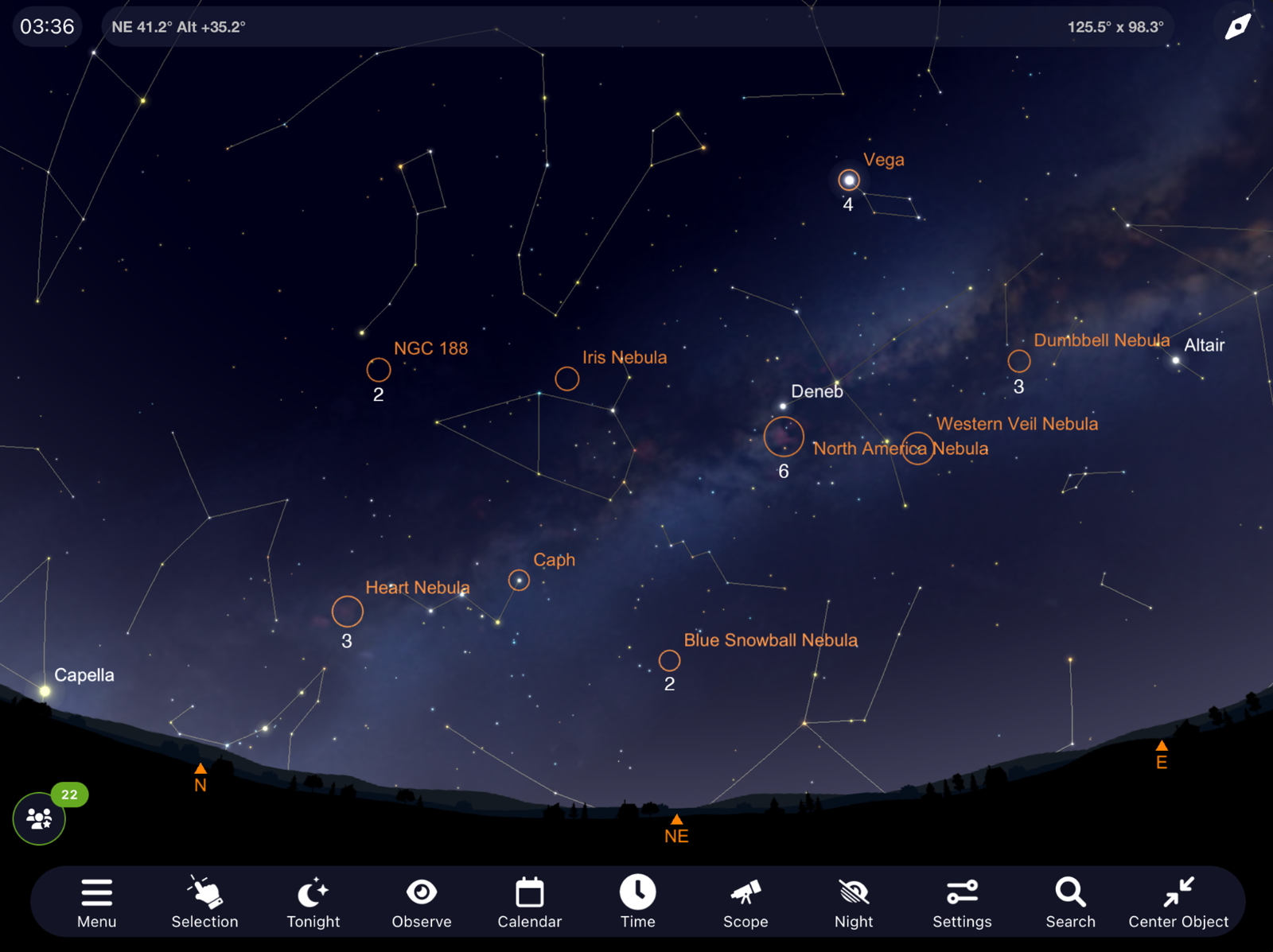 Screenshot of the OneSky interface